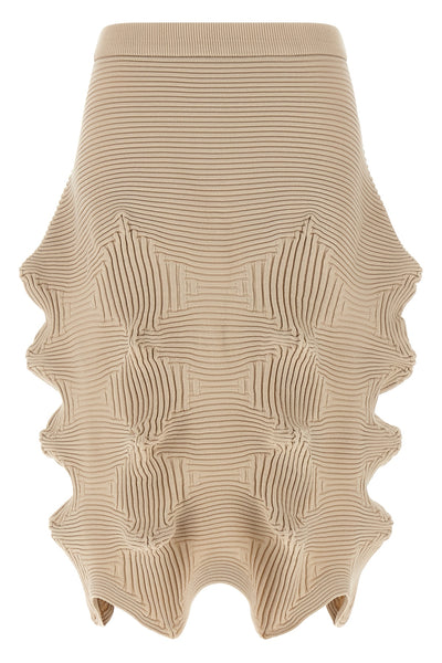 linkage knitted skirt