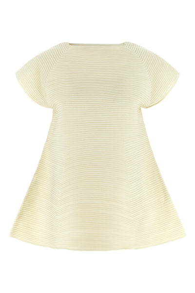 mini corrugated knit dress in ribbed fabric
