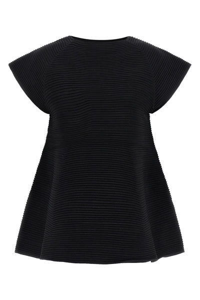 mini corrugated knit dress in ribbed fabric