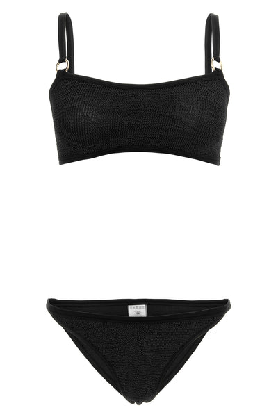 the hunza g iris bikini redefines beachwear aesthetics through an essential silh
