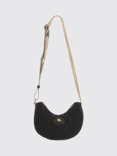 horseshoe quilted twill crossbody bag with ekd logo