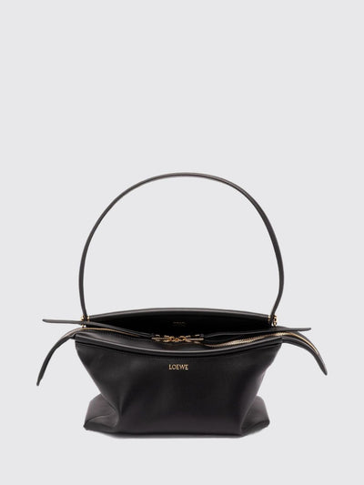 whisker smooth calfskin shoulder bag with flat handle