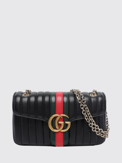 jetset gg marmont quilted nappa leather shoulder bag with gg logo