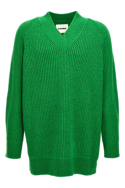 oversized cotton blend sweater