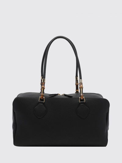 large boston shoulder bag in grained calf leather