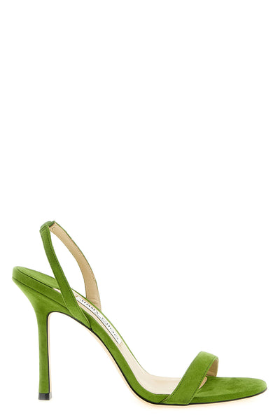 the jimmy choo jenn sandal defines an essential silhouette through a sartorial