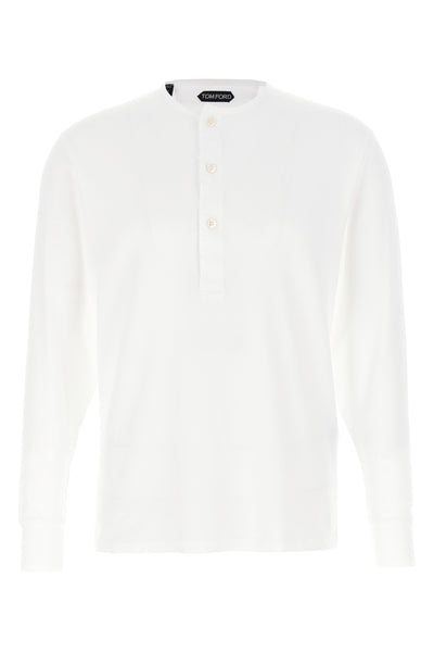 ribbed stretch cotton t-shirt