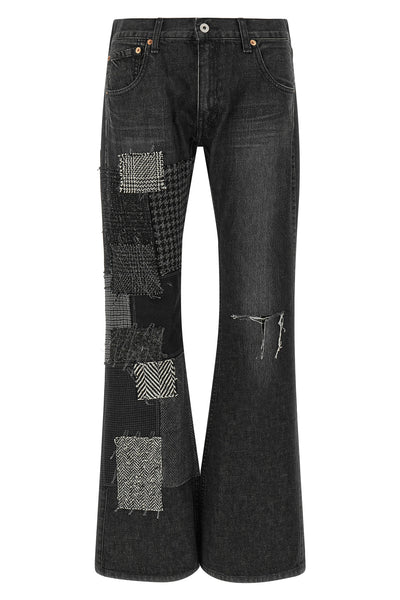 junya watanabe flared jeans redefine denim codes through a complex sartorial dec
