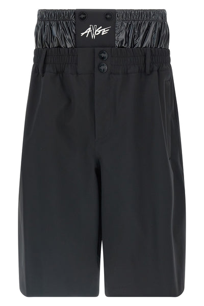 moncler x a$ap rocky bermuda shorts in technical fabric