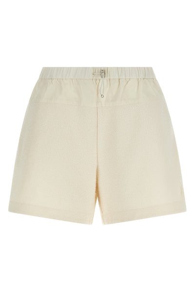 lightweight bouclé fabric shorts