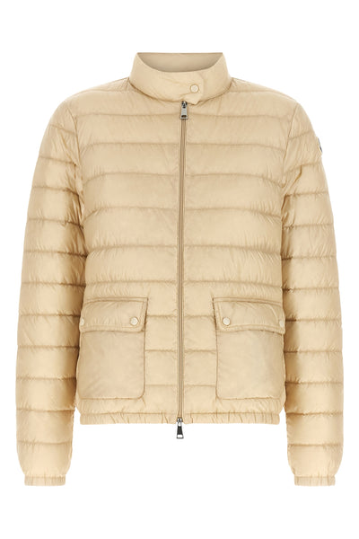 the moncler lans short down jacket defines a functional aesthetic through a sl