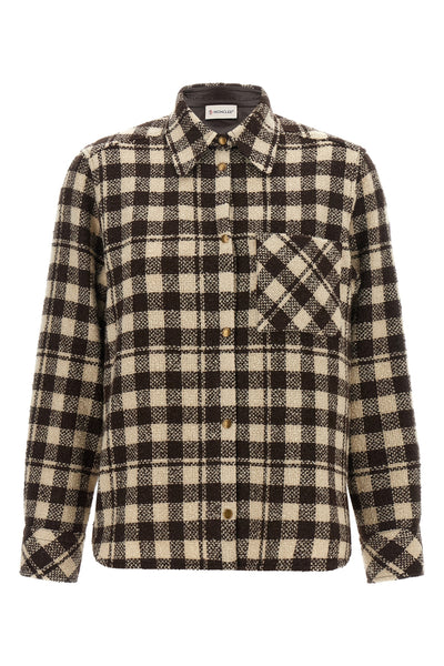the moncler shirt reinterprets the alpine aesthetic through a rigorous sartorial