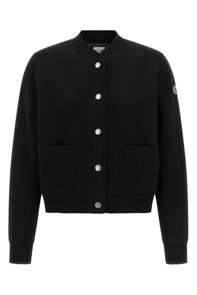 the moncler cardigan redefines the concept of transitional outerwear through a m
