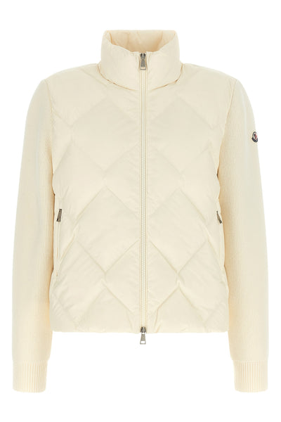 the moncler cardigan redefines the concept of hybrid outerwear through a sophist