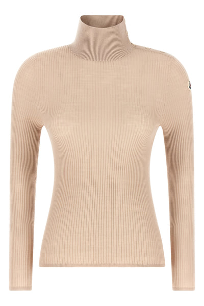 the moncler turtleneck defines a new standard of knitwear through an essential s