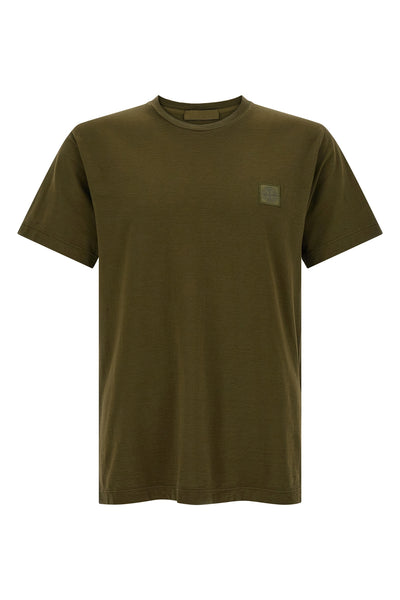 flamed cotton t-shirt