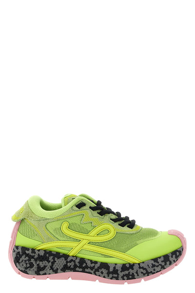 loewes pogo sneakers redefine urban aesthetics through bold volumes and vibra