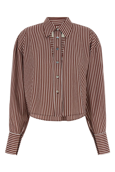 luna striped cotton poplin shirt