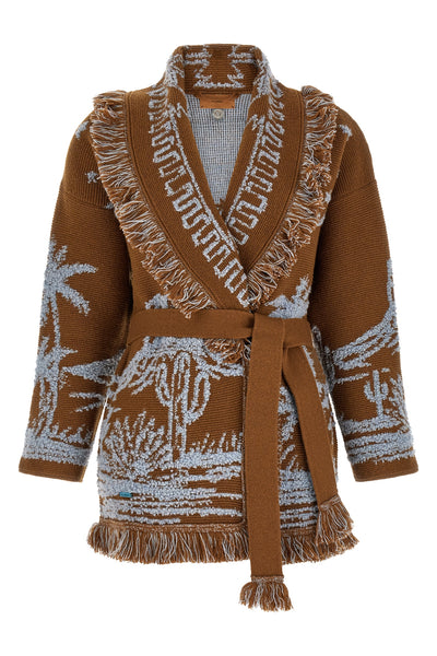 the alanui canyon spirit cardigan in cashmere and wool blend sets new standard