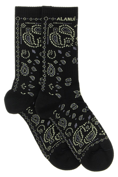 alanui bandana socks define the aesthetics of the brand through meticulous jac