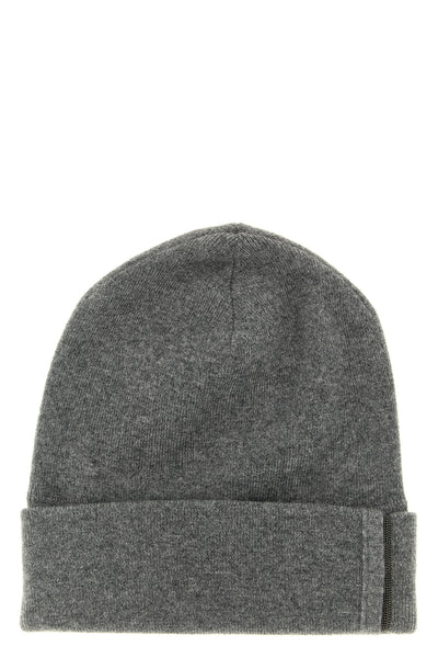 pure cashmere shaved knit beanie micro ribbed pattern