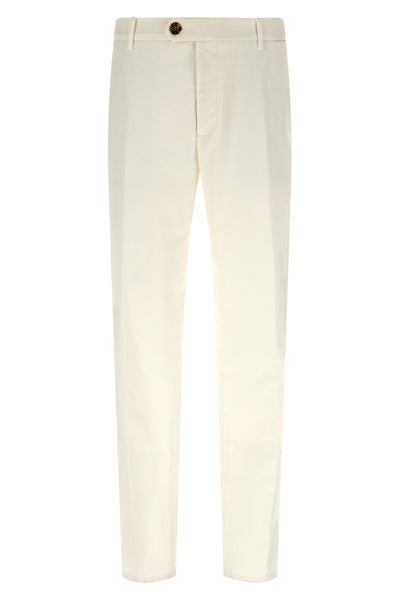 american pima comfort garment-dyed gabardine cotton trousers