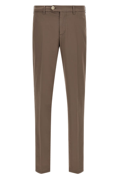 american pima cotton gabardine comfort trousers in garment color
