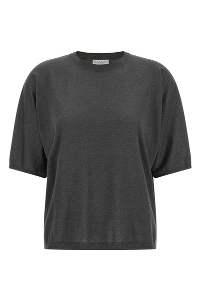 the brunello cucinelli short-sleeved sweater redefines everyday knitwear through