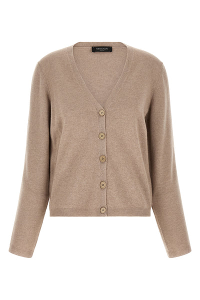 the fabiana filippi cardigan defines essential elegance through a classic v-neck