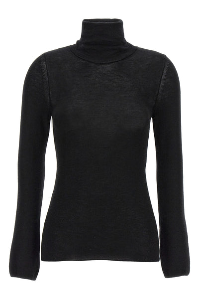 cashmere and silk turtleneck sweater