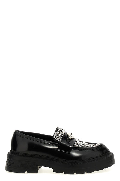 marlow diamond leather loafers