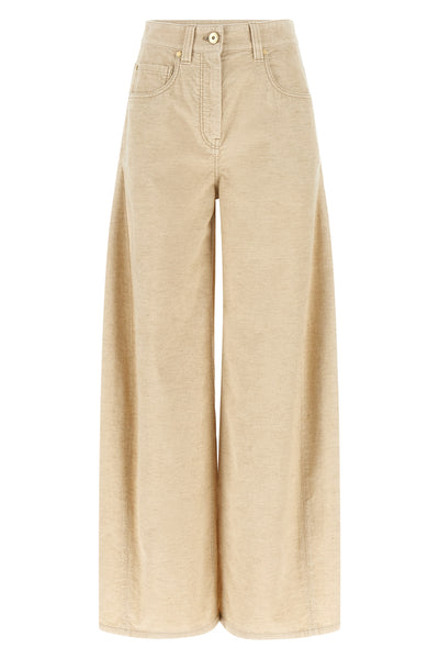 brunello cucinelli corduroy trousers redefine everyday elegance through a loose