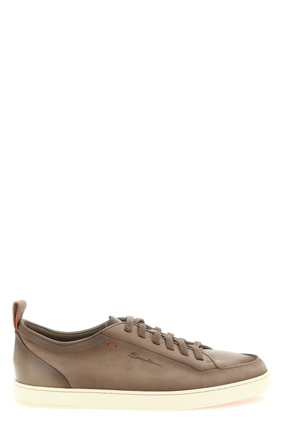 montecarlo delavé effect nappa leather sneakers