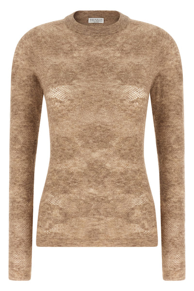 the brunello cucinelli silk and alpaca blend sweater embodies the excellence of