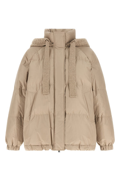 the brunello cucinelli down jacket redefines the volumes of outerwear through a