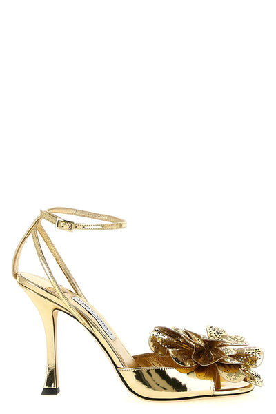 mimmi sandals in glossy laminated leather