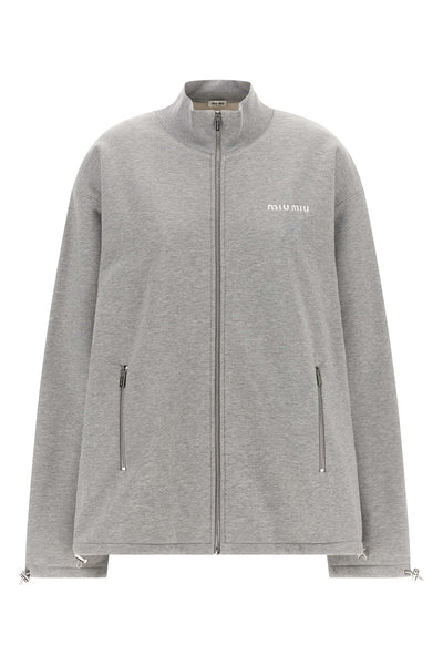 the miu miu sweatshirt redefines the codes of casual dress through a sartorial c