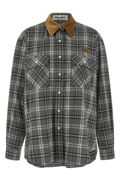check print flannel shirt