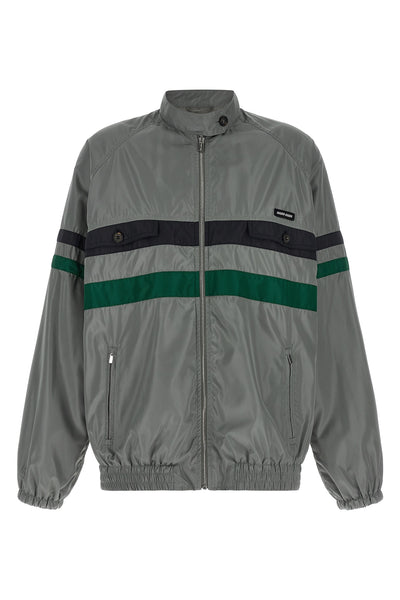 tech silk blouson