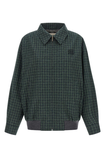 the miu miu blouson jacket redefines the codes of casual outerwear through a rel