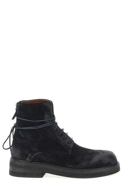 parrucca suede used-effect reverse leather boots