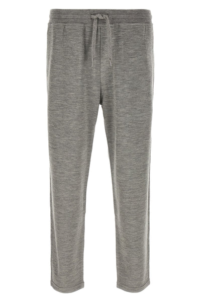 mélange cashmere and silk sweatshirt joggers