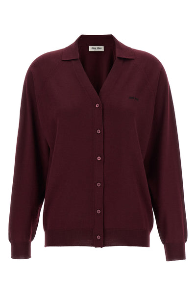14 fineness wool cardigan