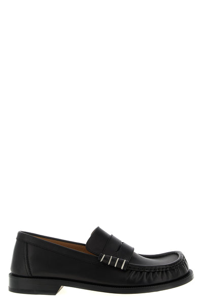 leather loafers