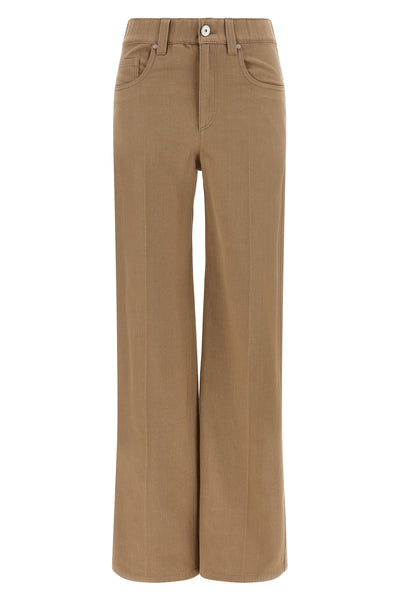 the contemporary pull-on jeans in garment-dyed cotton denim