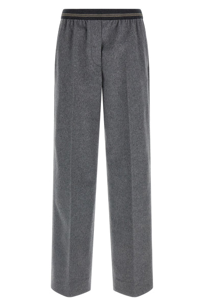 velour wool pants