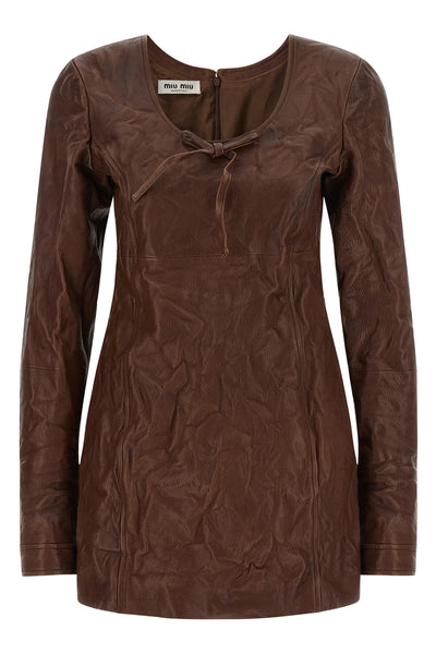the miu miu dress defines a new sartorial aesthetic through a rigorous material