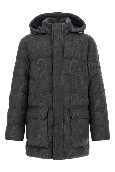 the etro long down jacket