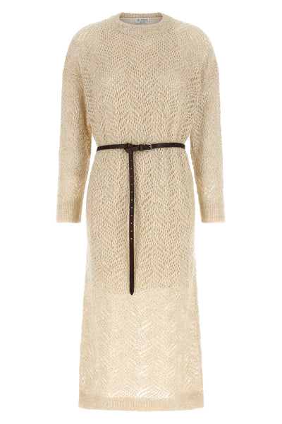 brunello cucinellis dazzling abstract leaf midi dress stands out for its soph