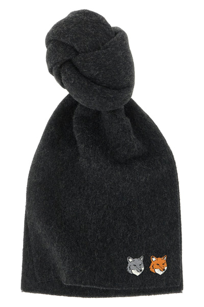 the maison kitsuné scarf redefines everyday elegance through an essential silhou